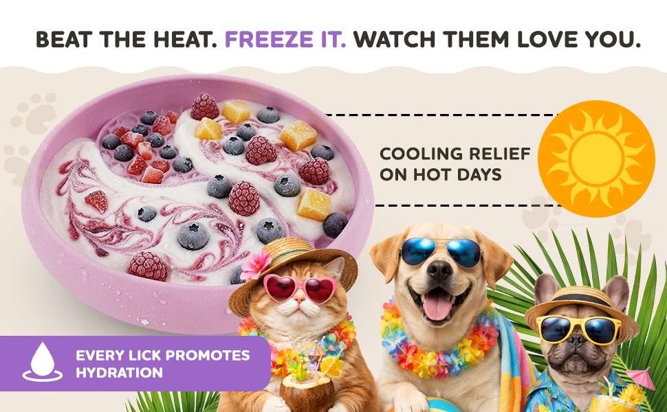 Freeze your pet's meal for longer lasting entertainment — suitable for cold weather and outdoor use